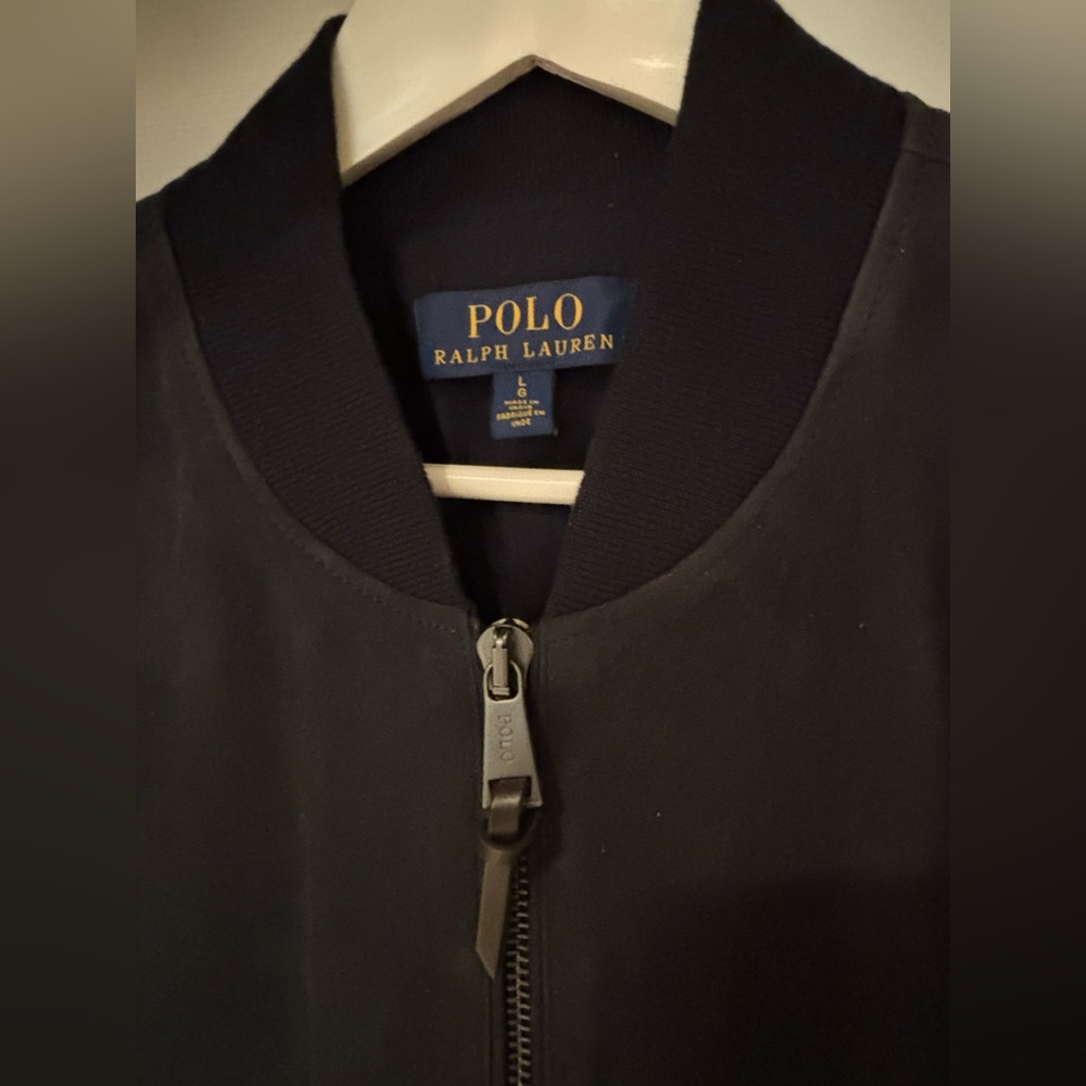 Polo Ralph Lauren Navy Blue Suede Jacket - Picture 5 of 16